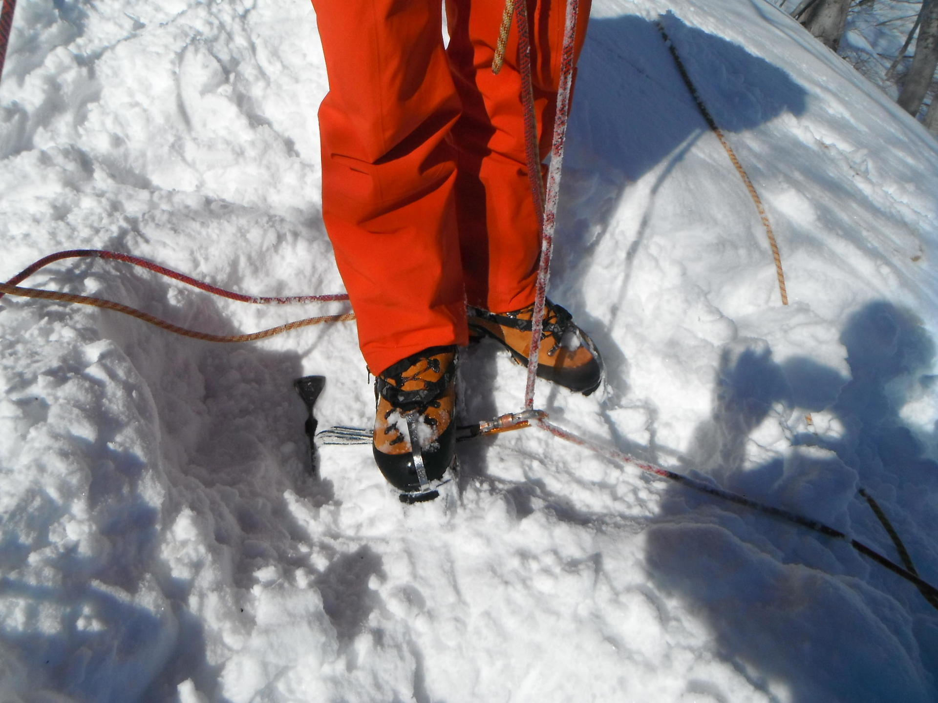 谷川岳 天神尾根 雪稜での確保 個人ガイド 16 2 18 木 登山教室 山旅クラブ トミーの山旅日誌